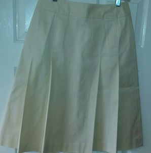 Brooks Brothers pale yellow skirt